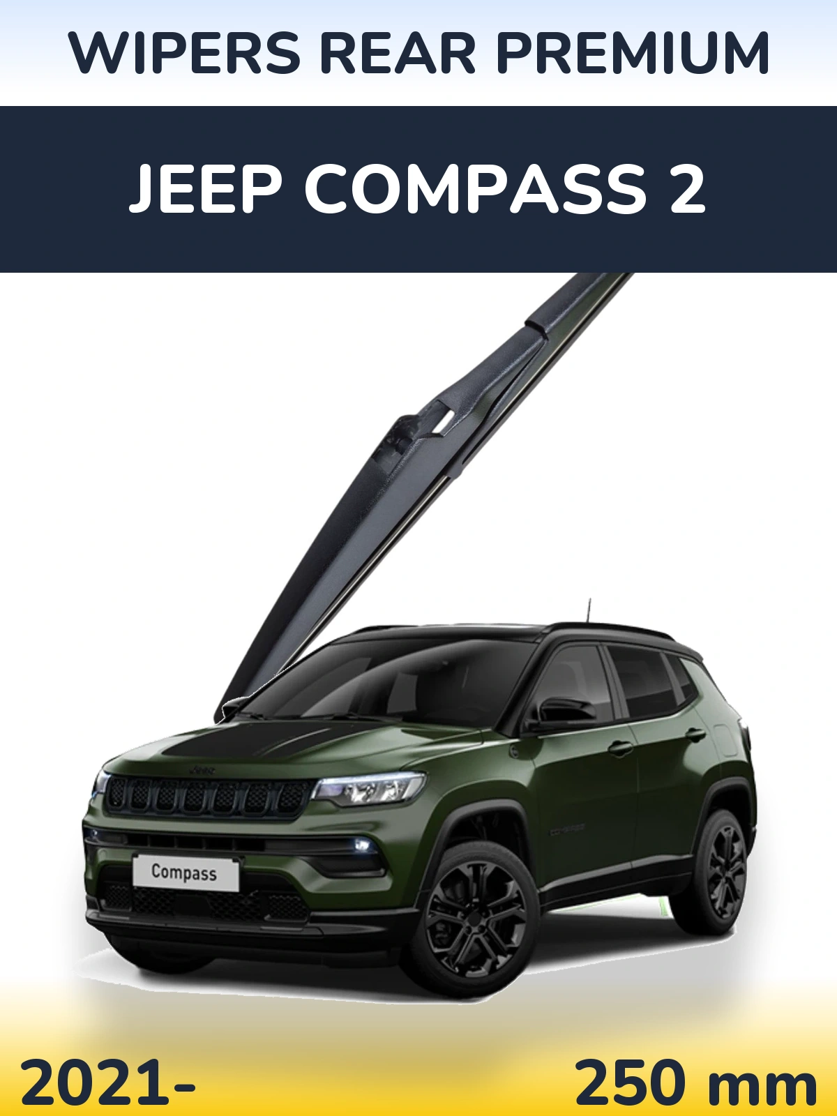 Tylna wycieraczka WIPERS REAR PREMIUM 250 mm do Jeep Compass 2 2021-2026
