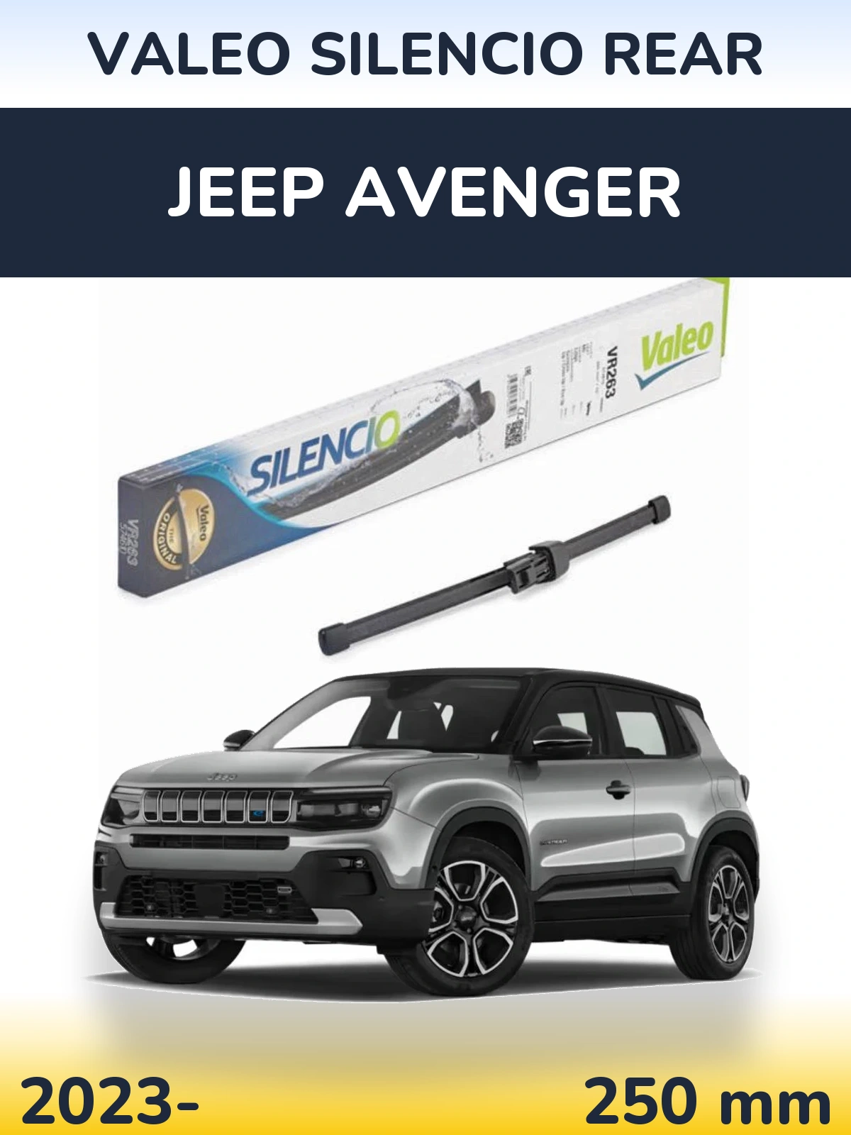 Tylna wycieraczka Valeo Silencio Rear 250 mm do Jeep Avenger 2023-2026