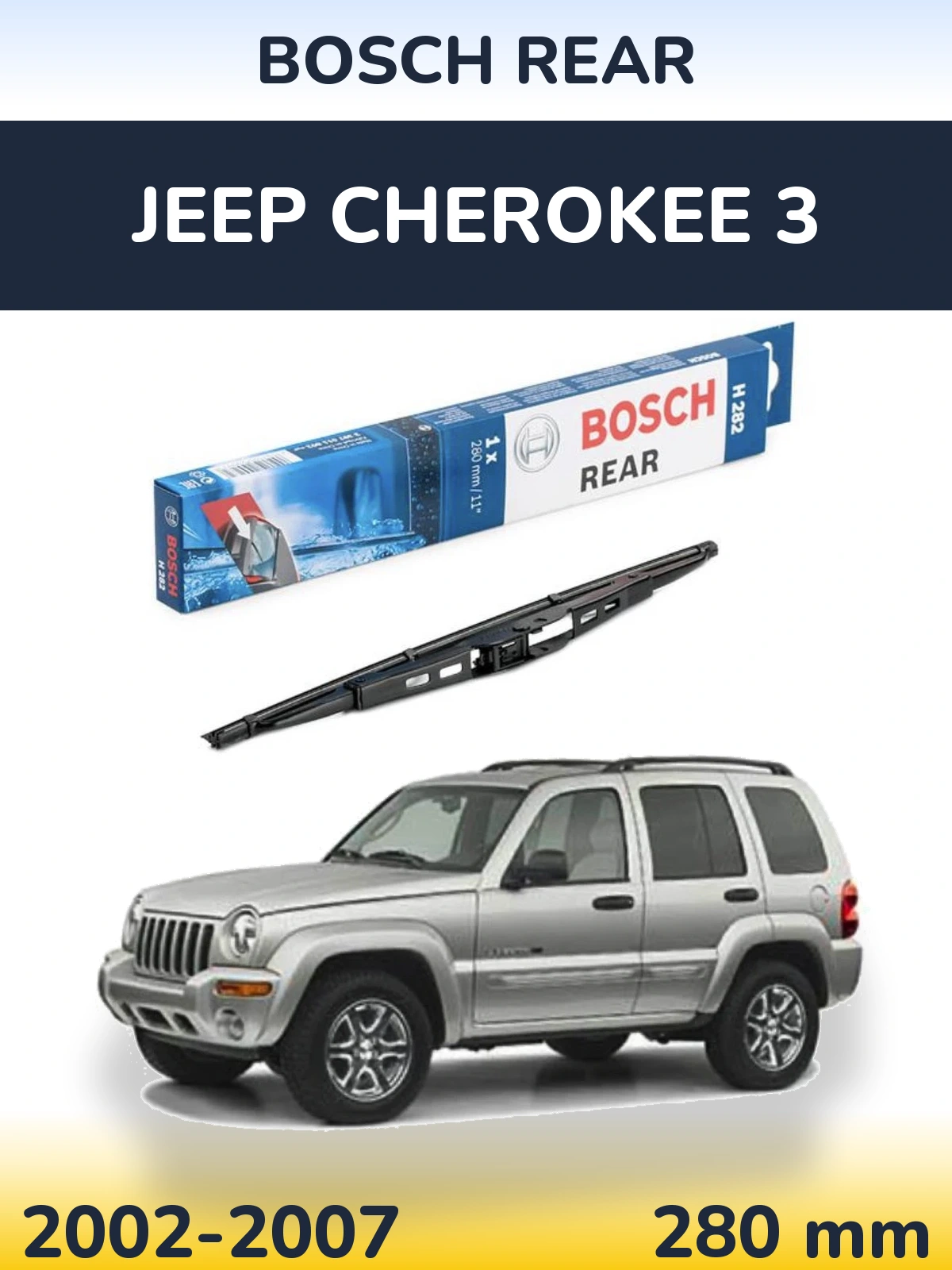 Tylna wycieraczka BOSCH Rear 280 mm do Jeep Cherokee 3 2002-2007