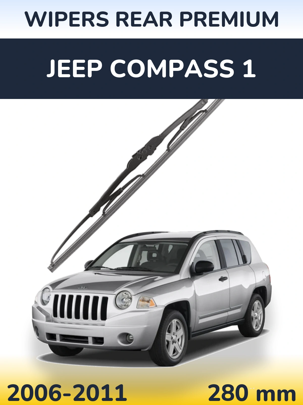 Задня щітка WIPERS REAR PREMIUM 280 мм для Jeep Compass 1 2006-2011