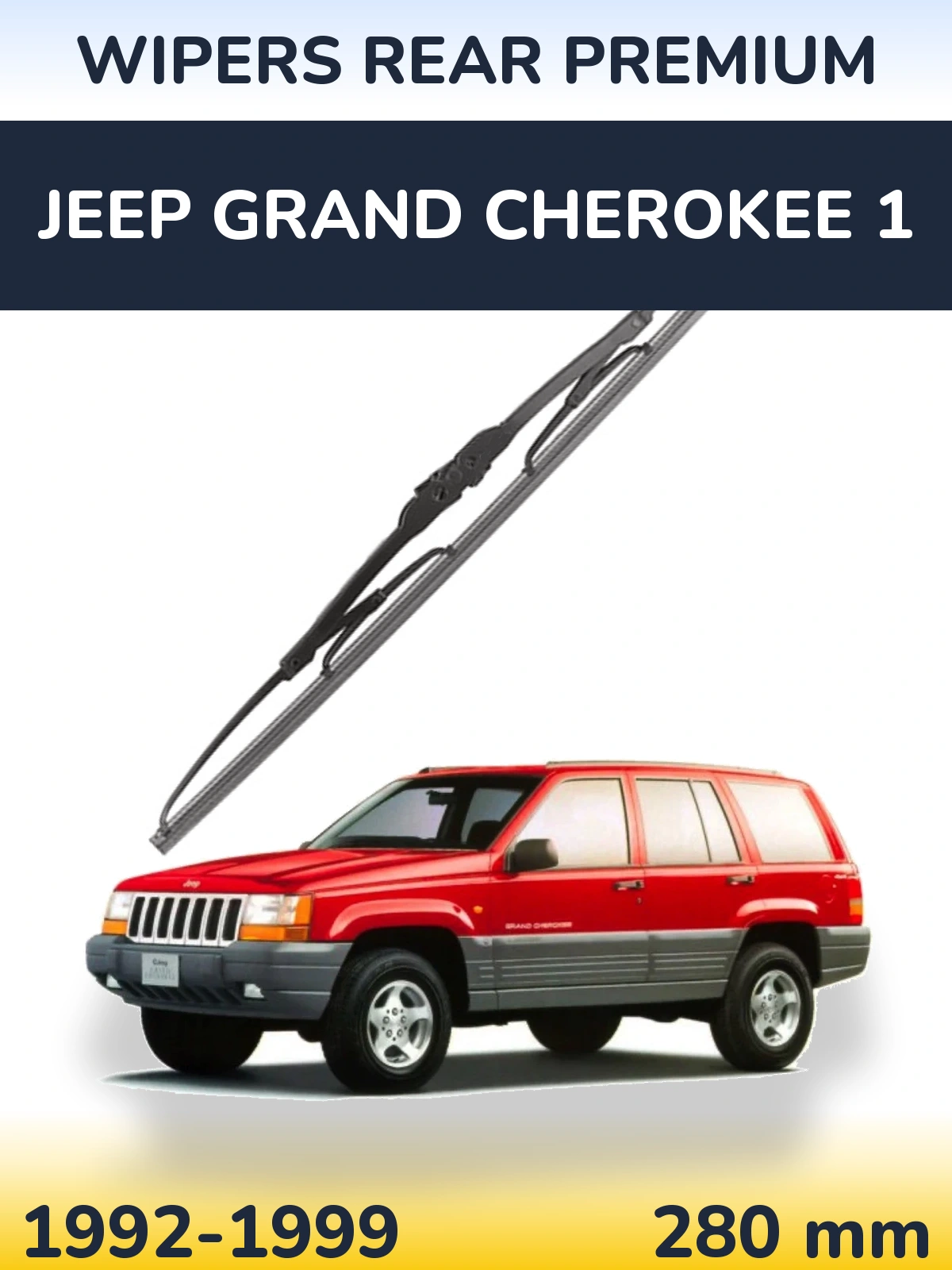 Задня щітка WIPERS REAR PREMIUM 280 мм для Jeep Grand Cherokee 1 1992-1999