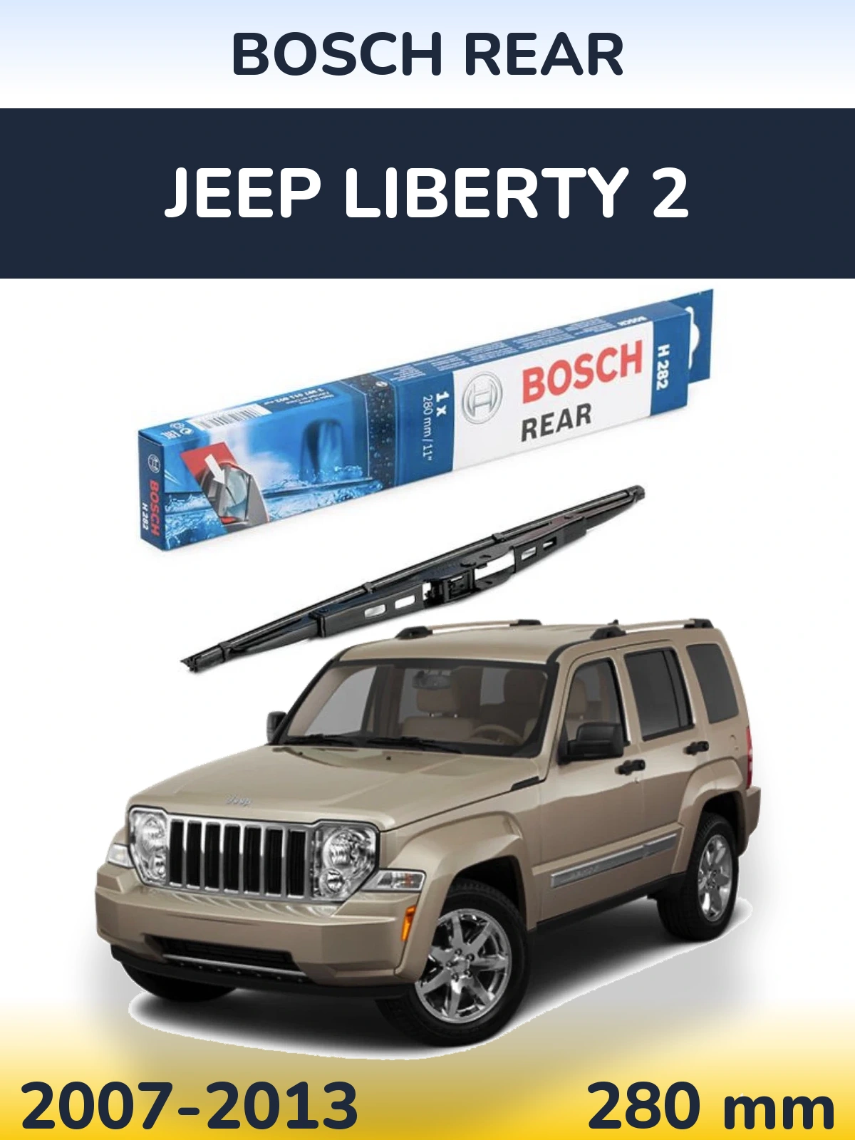 Tylna wycieraczka BOSCH Rear 280 mm do Jeep Liberty 2 2007-2013