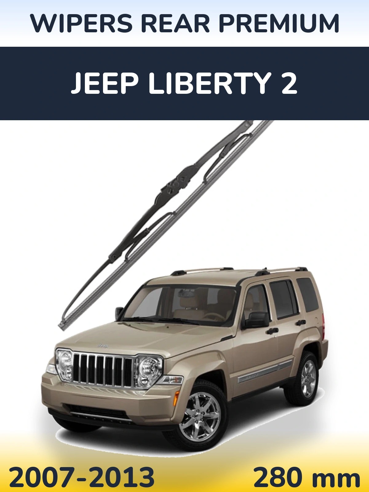 Tylna wycieraczka WIPERS REAR PREMIUM 280 mm do Jeep Liberty 2 2007-2013