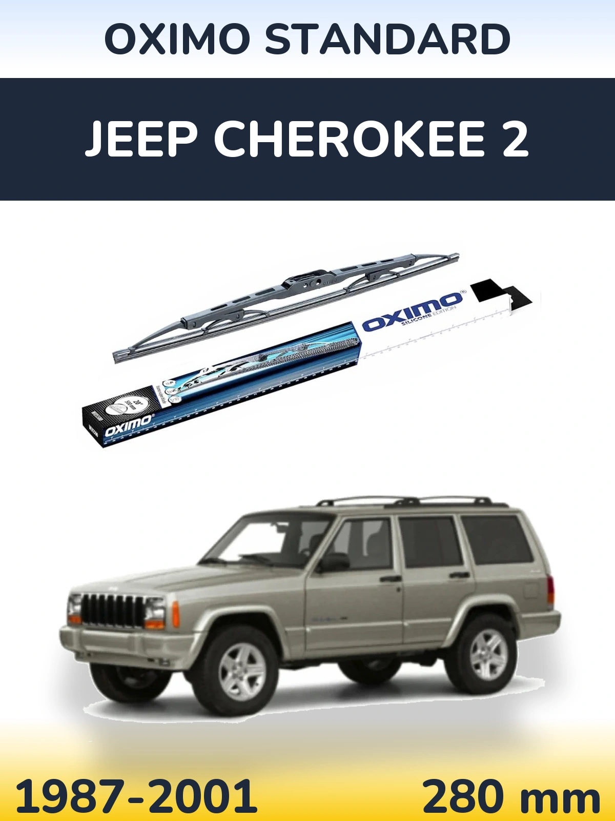 Tylna wycieraczka Oximo Standard 275 mm do Jeep Cherokee 2 1987-2001