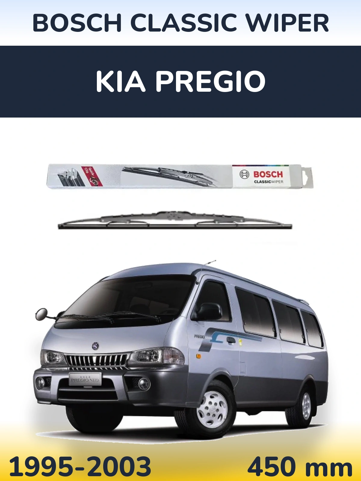 Tylna wycieraczka BOSCH Classic Wiper 450 mm do KIA Pregio 1995-2003