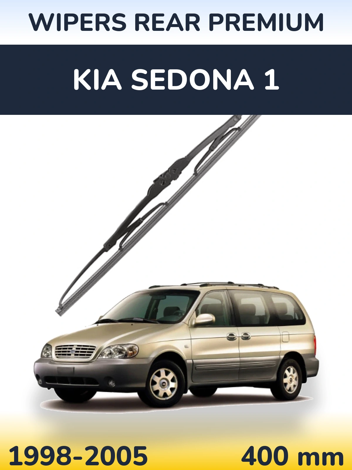 Tylna wycieraczka WIPERS REAR PREMIUM 400 mm do KIA Sedona 1 1998-2005