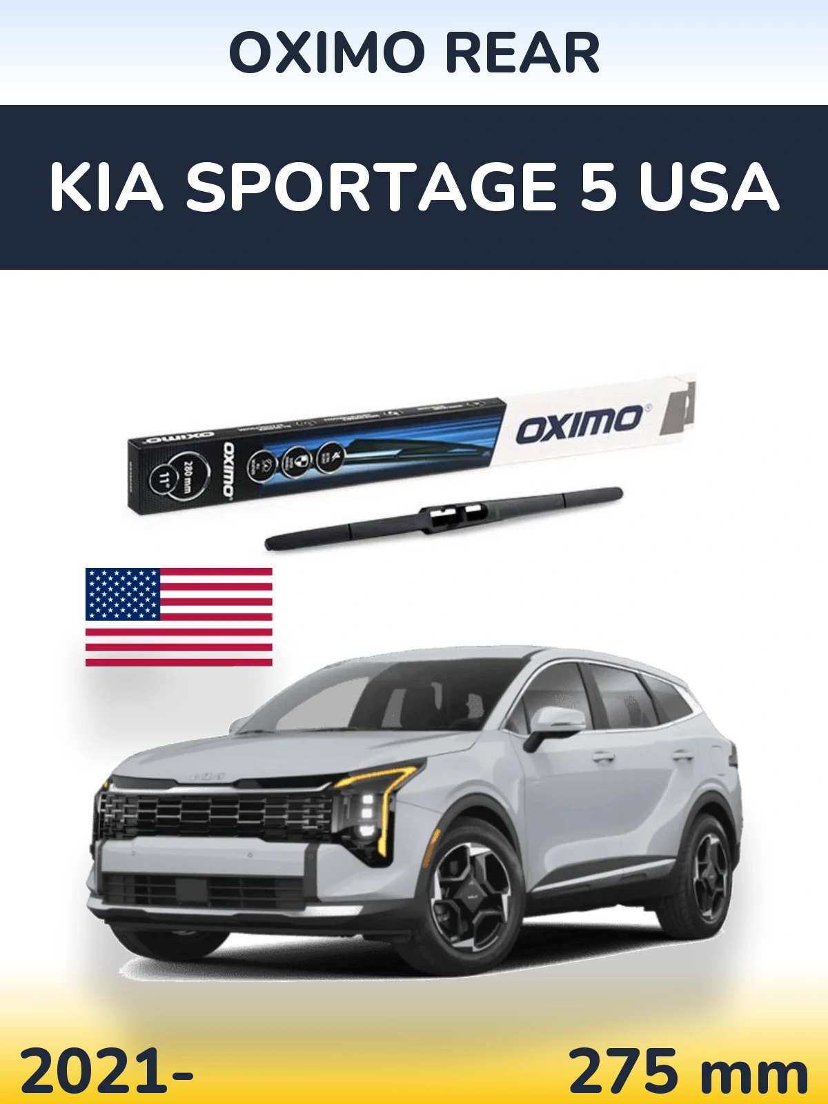 Tylna wycieraczka Oximo Rear 280 mm do KIA Sportage 5 USA 2021-2026