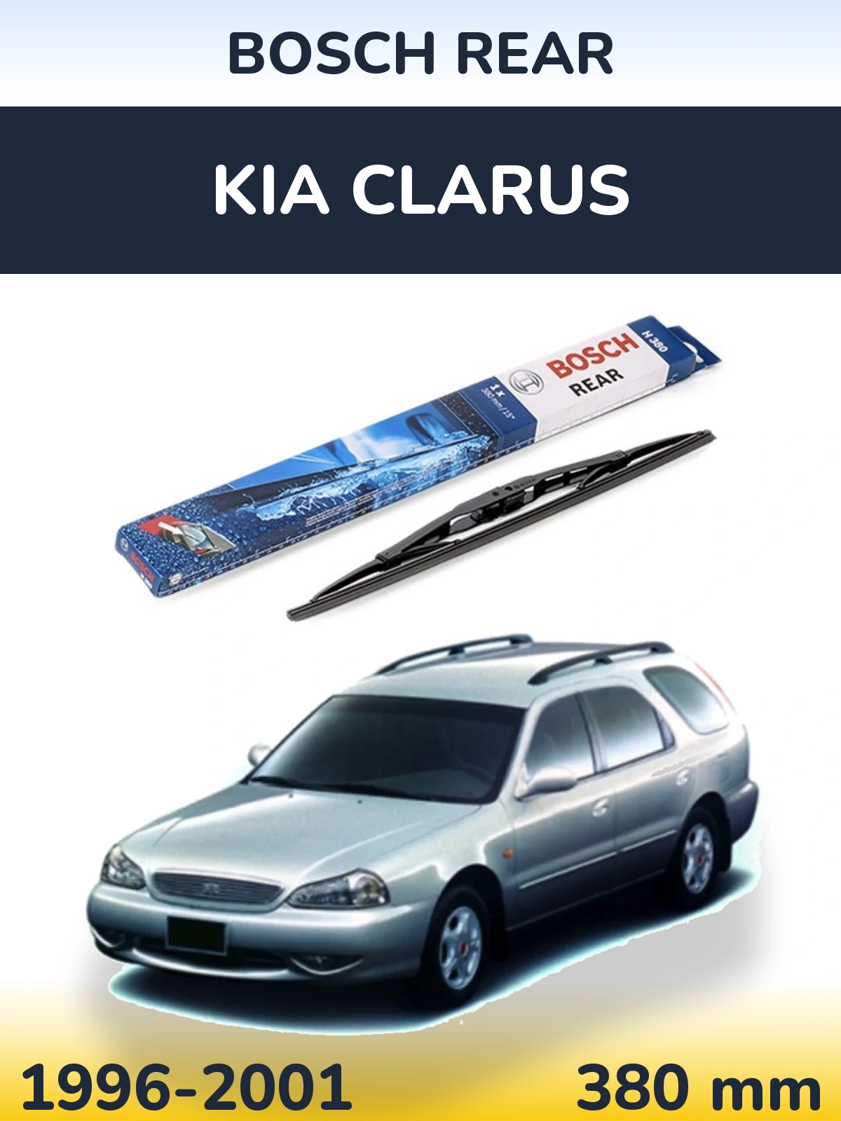Tylna wycieraczka BOSCH Rear 380 mm do KIA Clarus 1996-2001