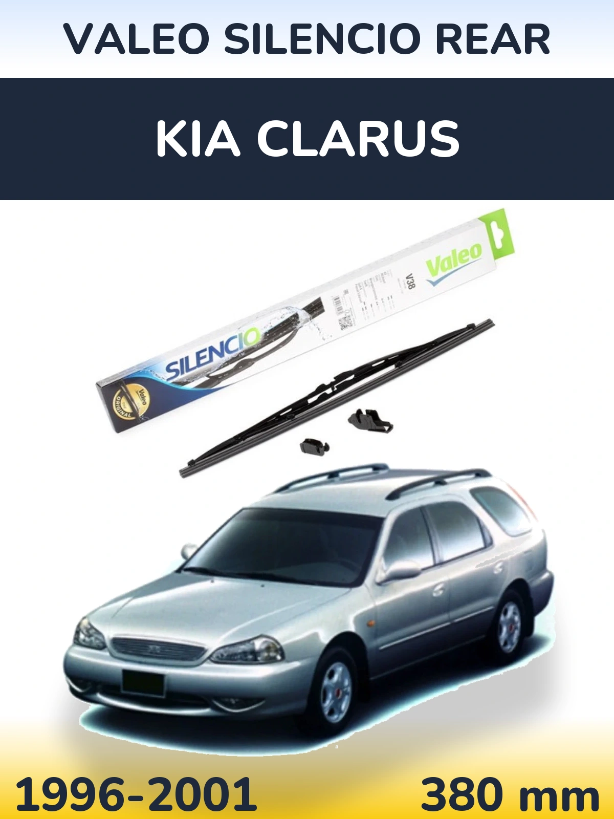 Tylna wycieraczka Valeo Silencio Rear 380 mm do KIA Clarus 1996-2001
