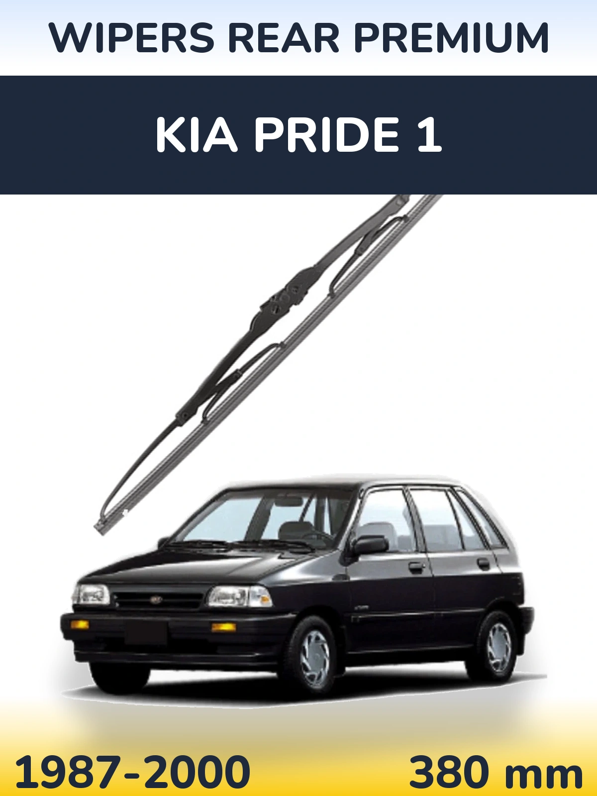 Tylna wycieraczka WIPERS REAR PREMIUM 380 mm do KIA Pride 1 1987-2000