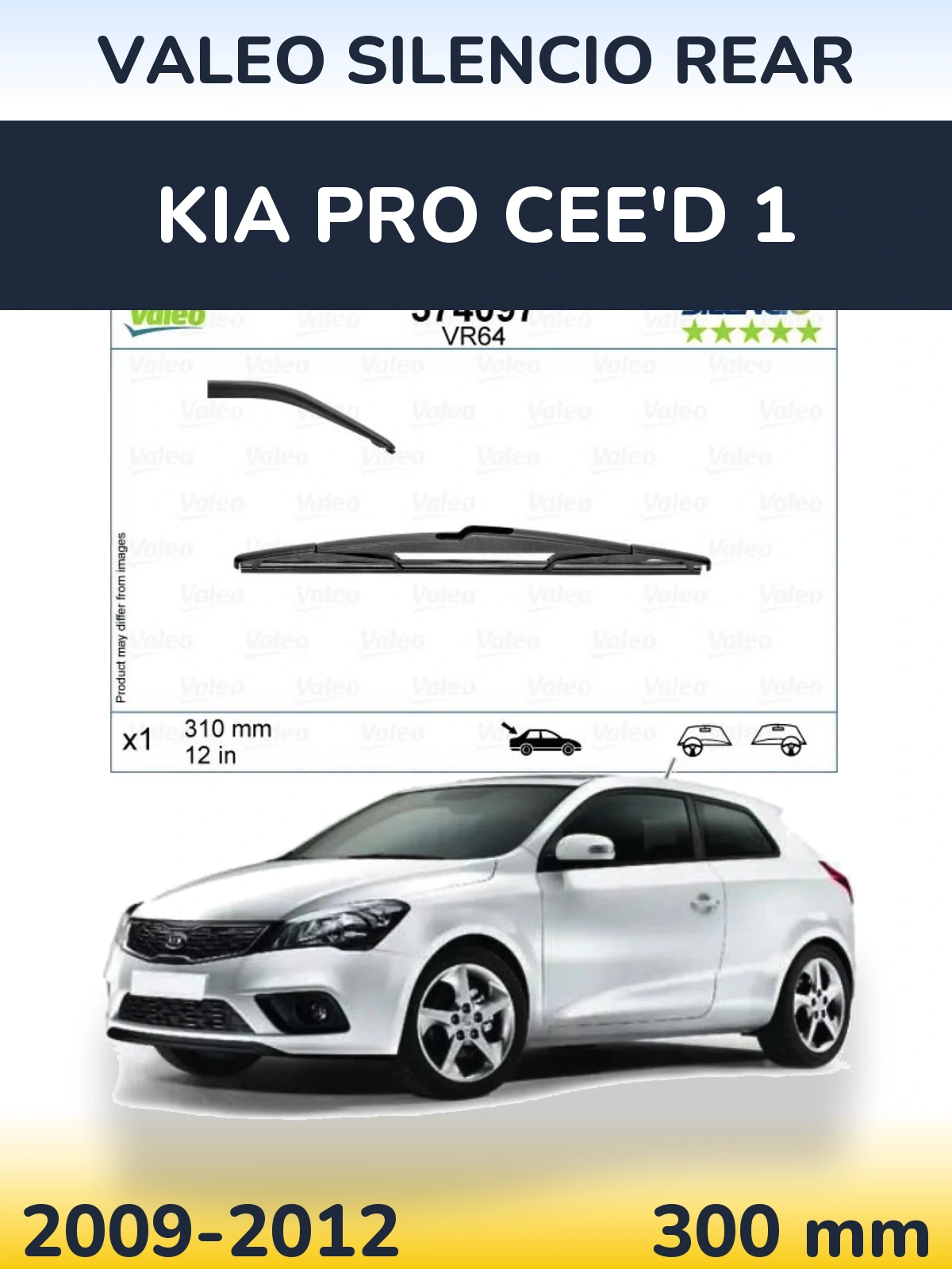Tylna wycieraczka Valeo Silencio Rear 310 mm do KIA Pro Cee'd 1 2009-2012