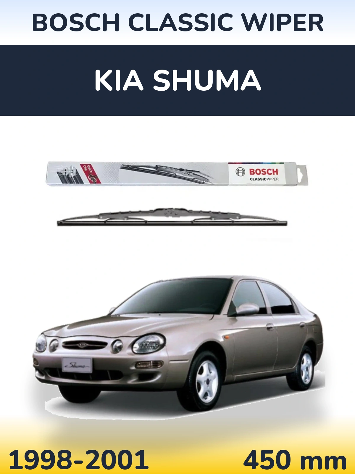 Tylna wycieraczka BOSCH Classic Wiper 450 mm do KIA Shuma 1998-2001