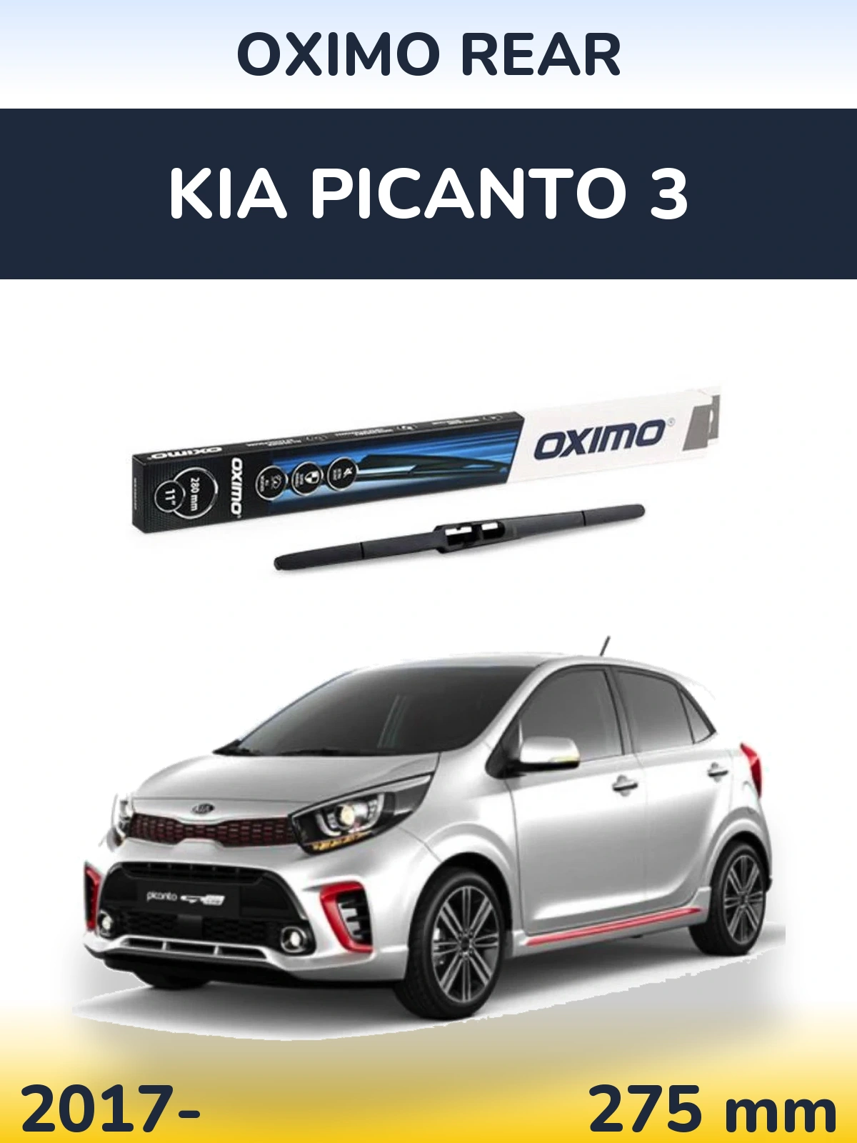 Tylna wycieraczka Oximo Rear 280 mm do KIA Picanto 3 2017-2026
