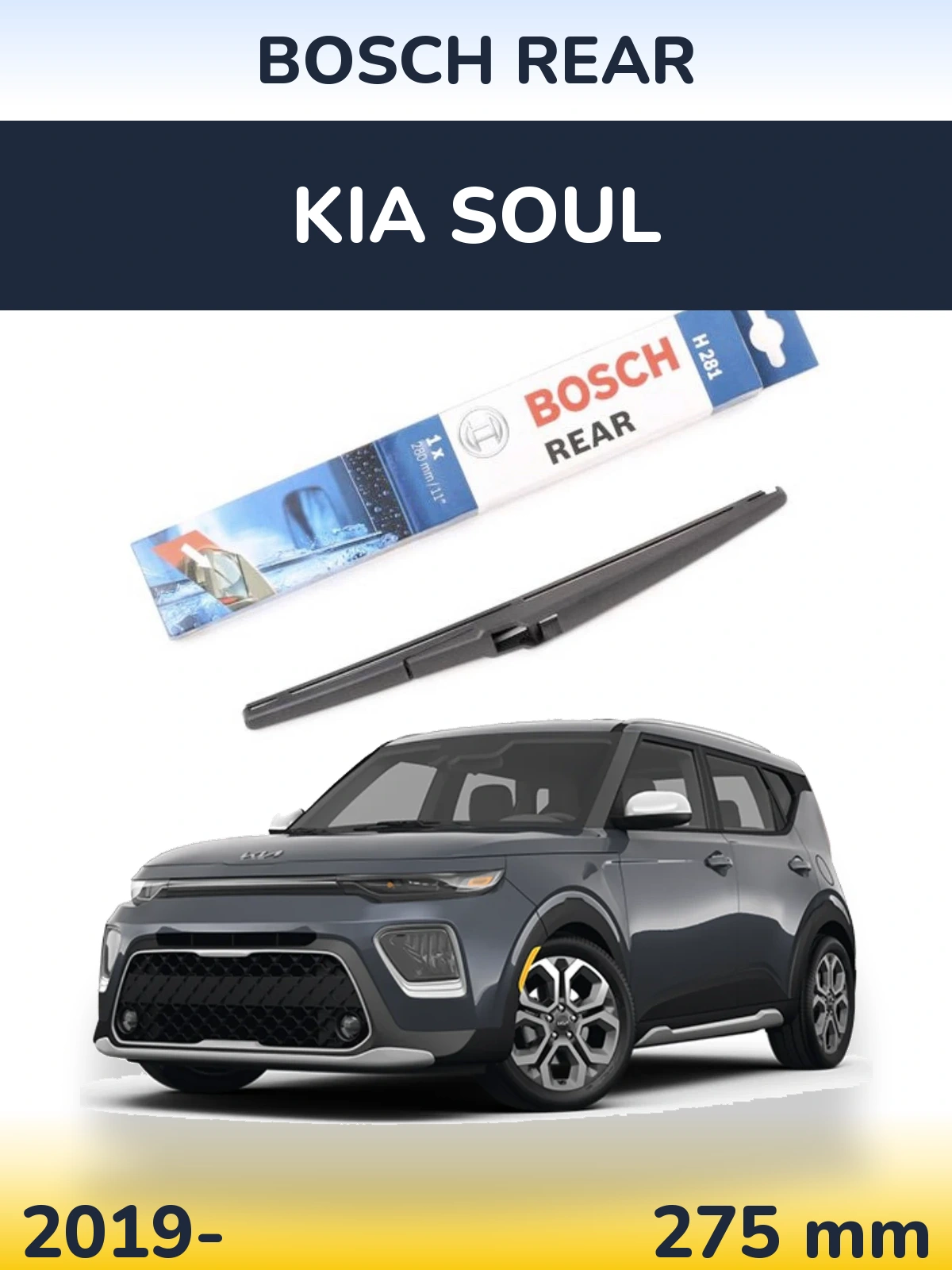 Tylna wycieraczka BOSCH Rear 280 mm do KIA Soul 2019-2026