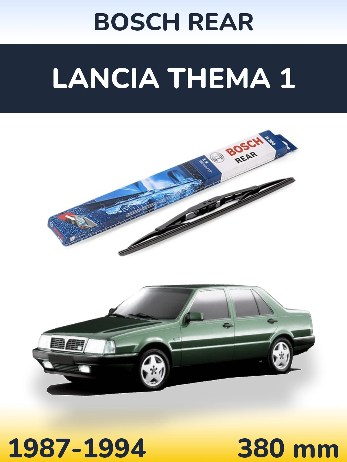 Tylna wycieraczka BOSCH Rear 380 mm do Lancia Thema 1 1987-1994