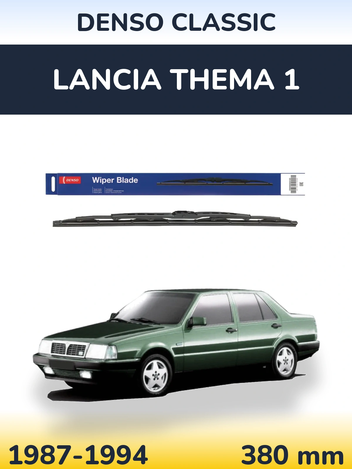 Tylna wycieraczka Denso Classic 380 mm do Lancia Thema 1 1987-1994