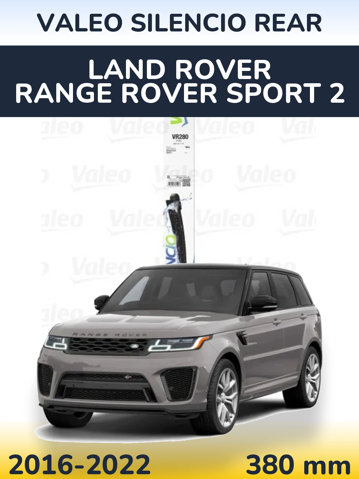 Tylna wycieraczka Valeo Silencio Rear 380 mm do Land Rover Range Rover Sport 2 2016-2022