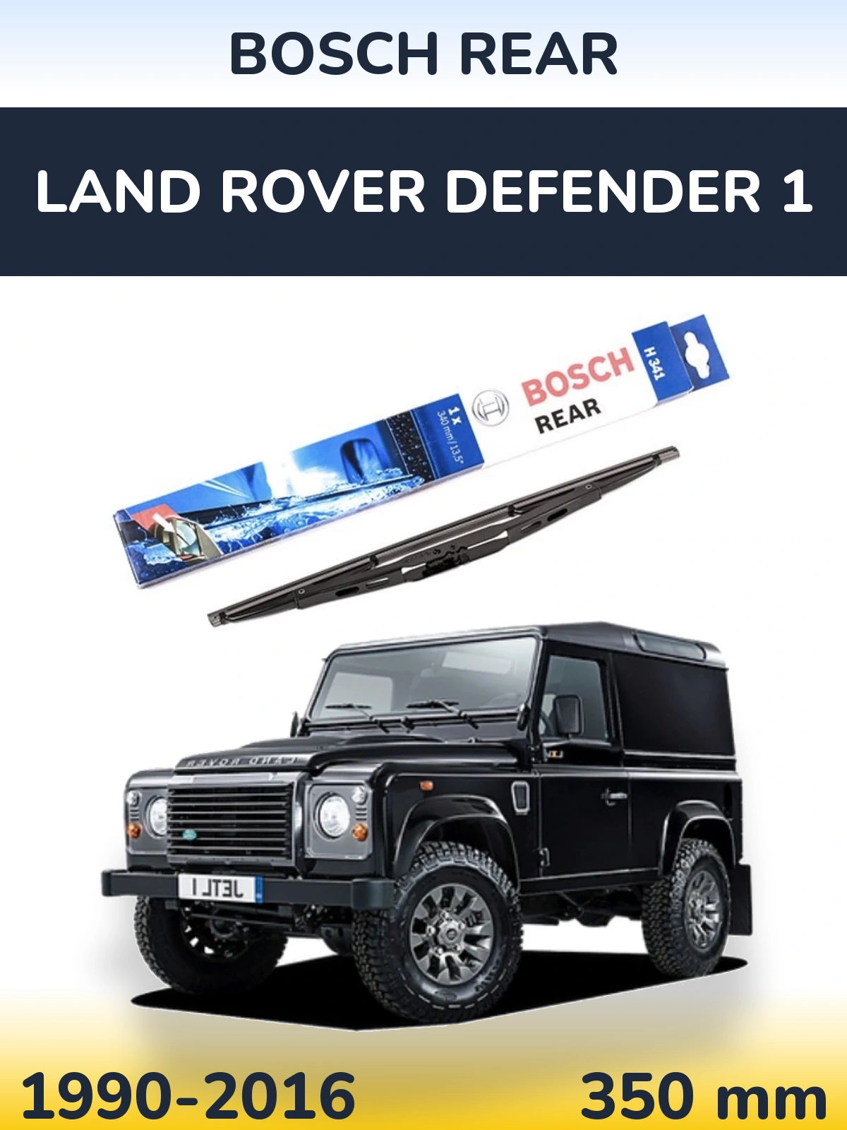 Tylna wycieraczka BOSCH Rear 340 mm do Land Rover Defender 1 1990-2016