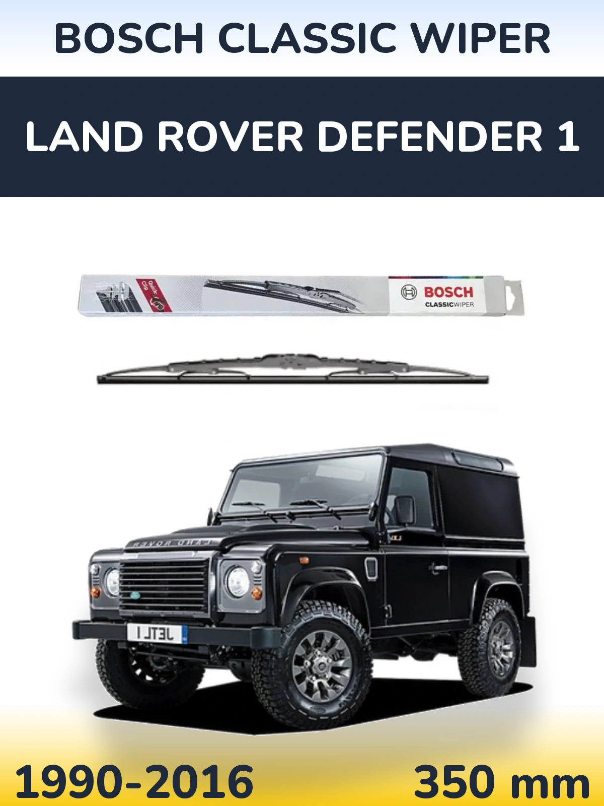 Tylna wycieraczka BOSCH Classic Wiper 340 mm do Land Rover Defender 1 1990-2016
