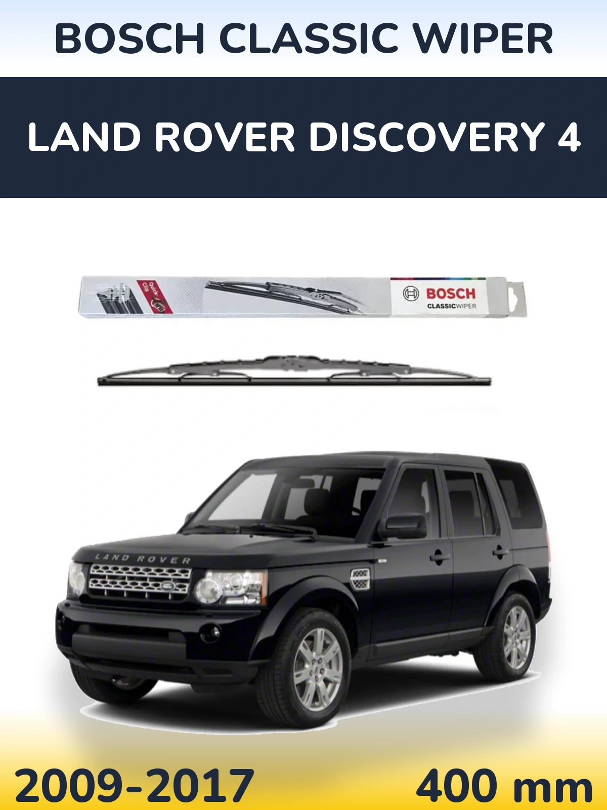 Tylna wycieraczka BOSCH Classic Wiper 400 mm do Land Rover Discovery 4 2009-2017