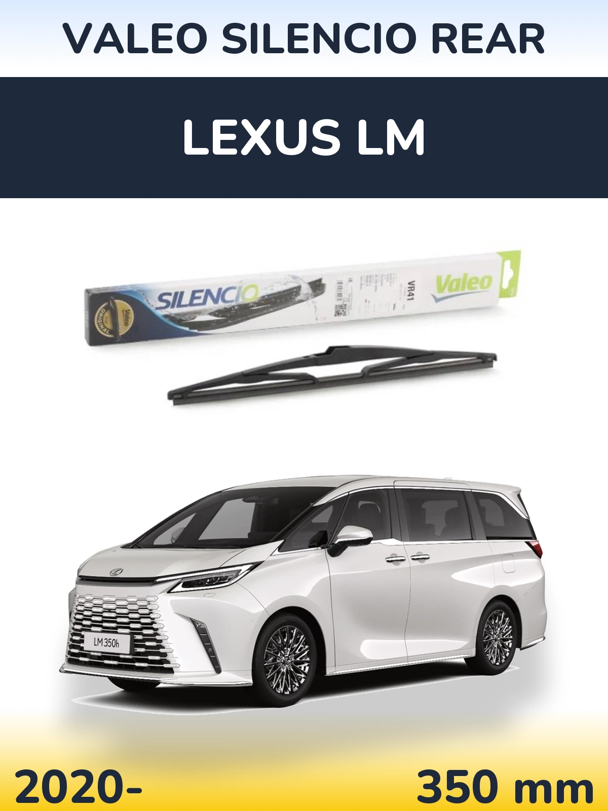 Tylna wycieraczka Valeo Silencio Rear 345 mm do Lexus LM 2020-2026
