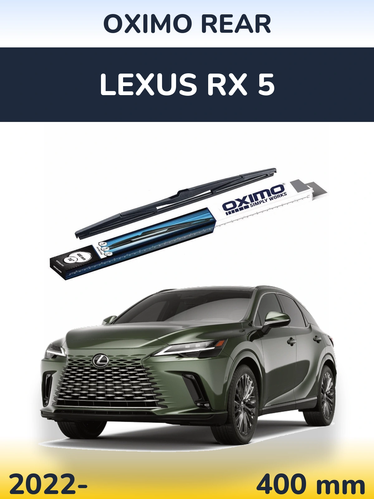 Tylna wycieraczka Oximo Rear 400 mm do Lexus RX 5 2022-2026