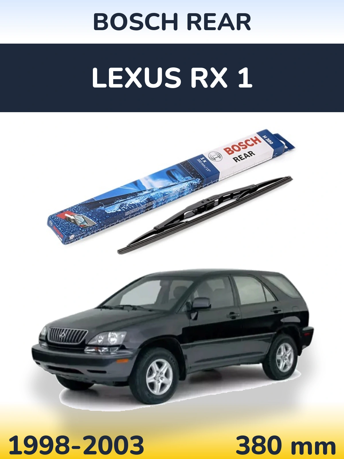 Tylna wycieraczka BOSCH Rear 380 mm do Lexus RX 1 1998-2003