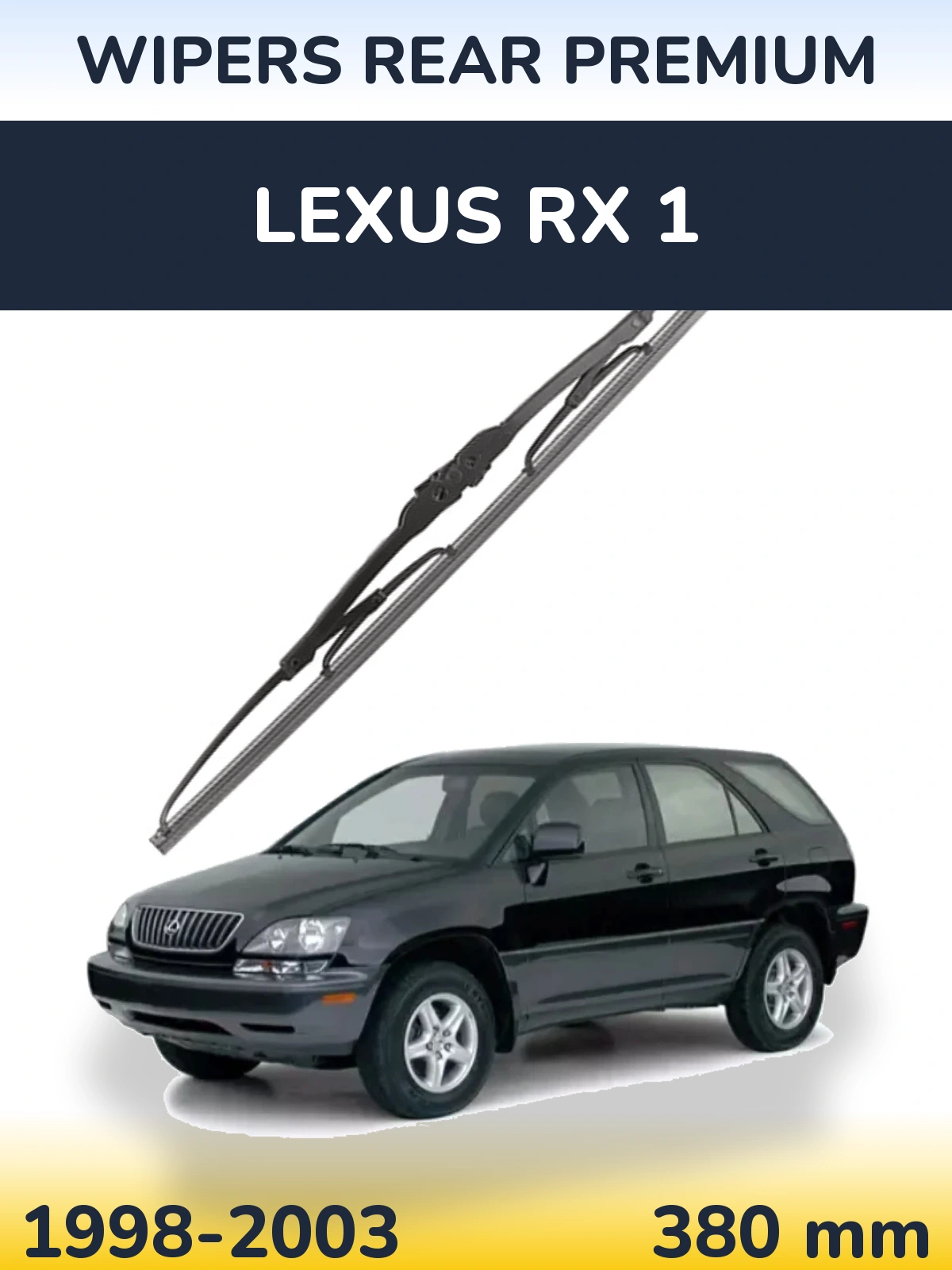 Rear wiper blade WIPERS REAR PREMIUM 380 mm for Lexus RX 1 1998-2003