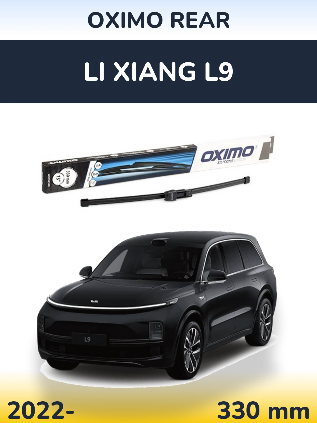 Rear wiper blade Oximo Rear 330 mm for Li Xiang L9 2022-2026