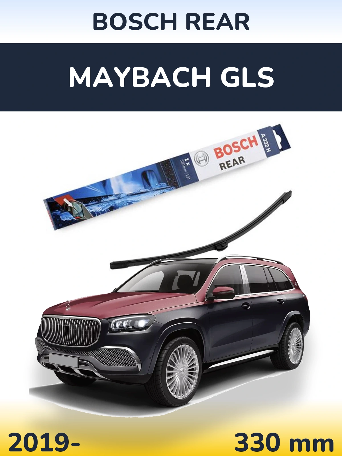 Tylna wycieraczka BOSCH Rear 330 mm do Maybach GLS 2019-2026