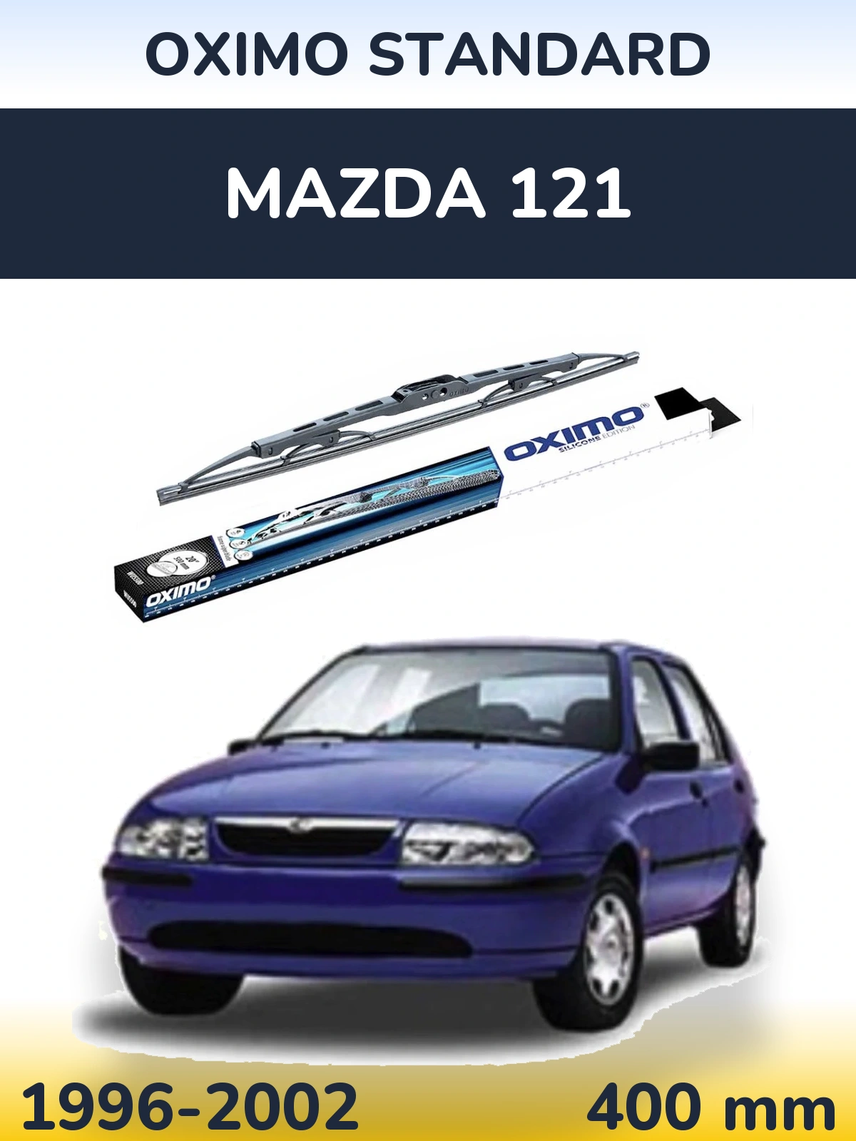 Tylna wycieraczka Oximo Standard 400 mm do Mazda 121 1996-2002