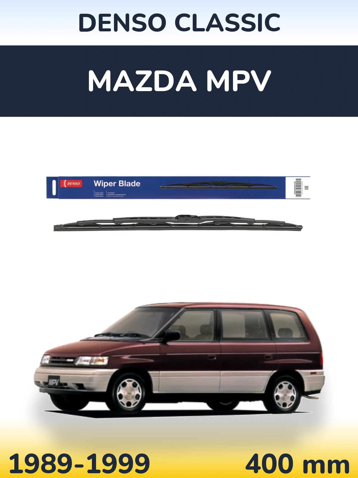 Tylna wycieraczka Denso Classic 400 mm do Mazda MPV 1989-1999