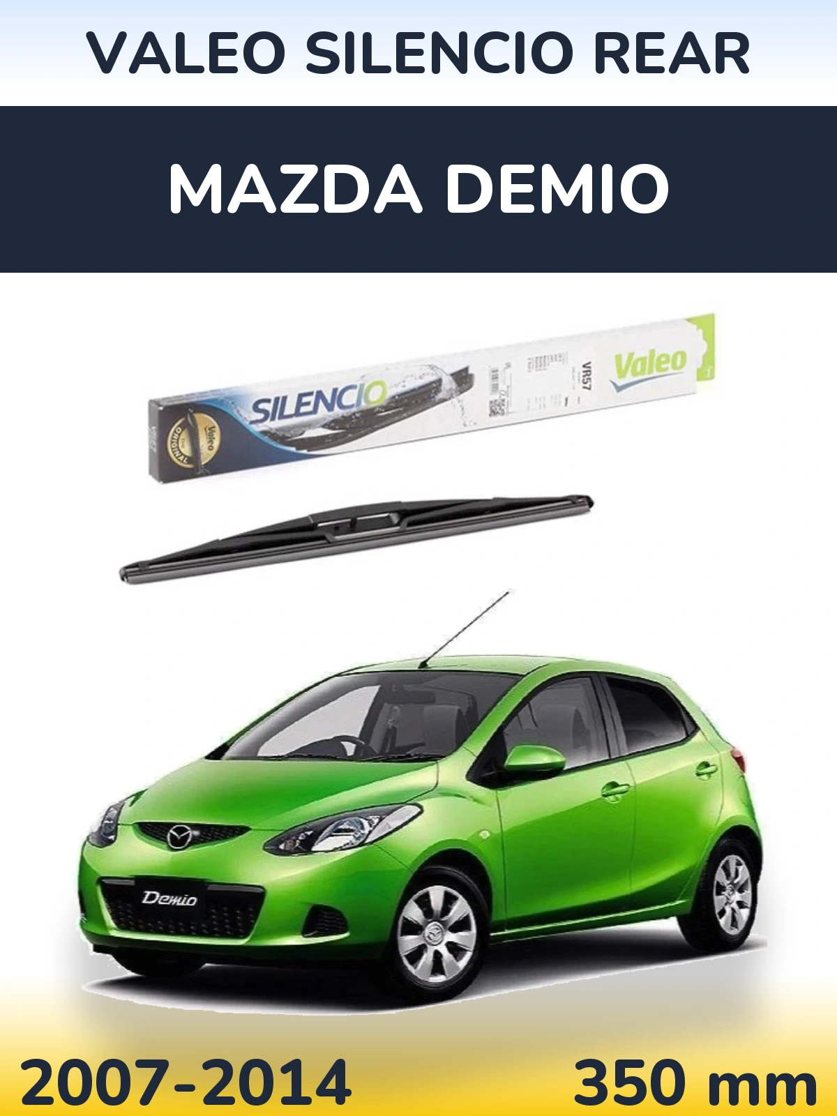 Tylna wycieraczka Valeo Silencio Rear 345 mm do Mazda Demio 2007-2014
