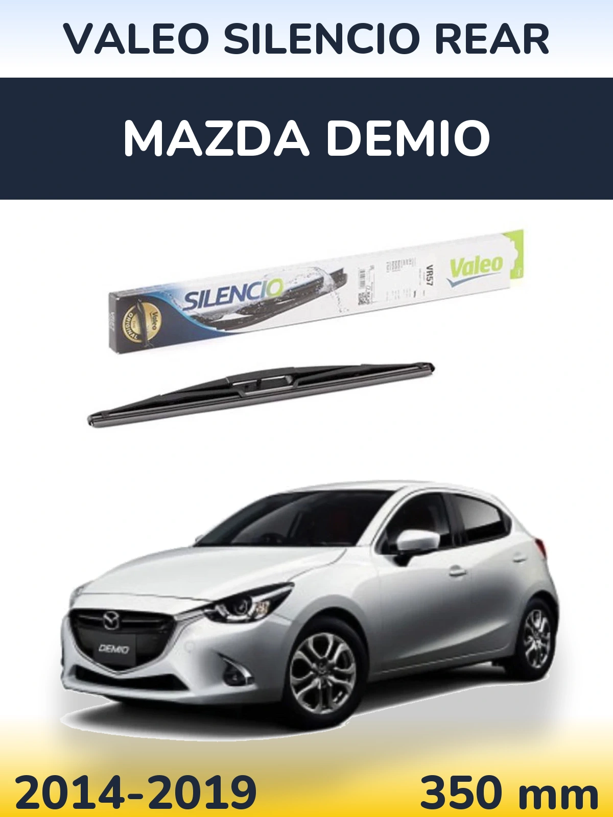 Задний дворник Valeo Silencio Rear 345 мм для Mazda Demio 2014-2019
