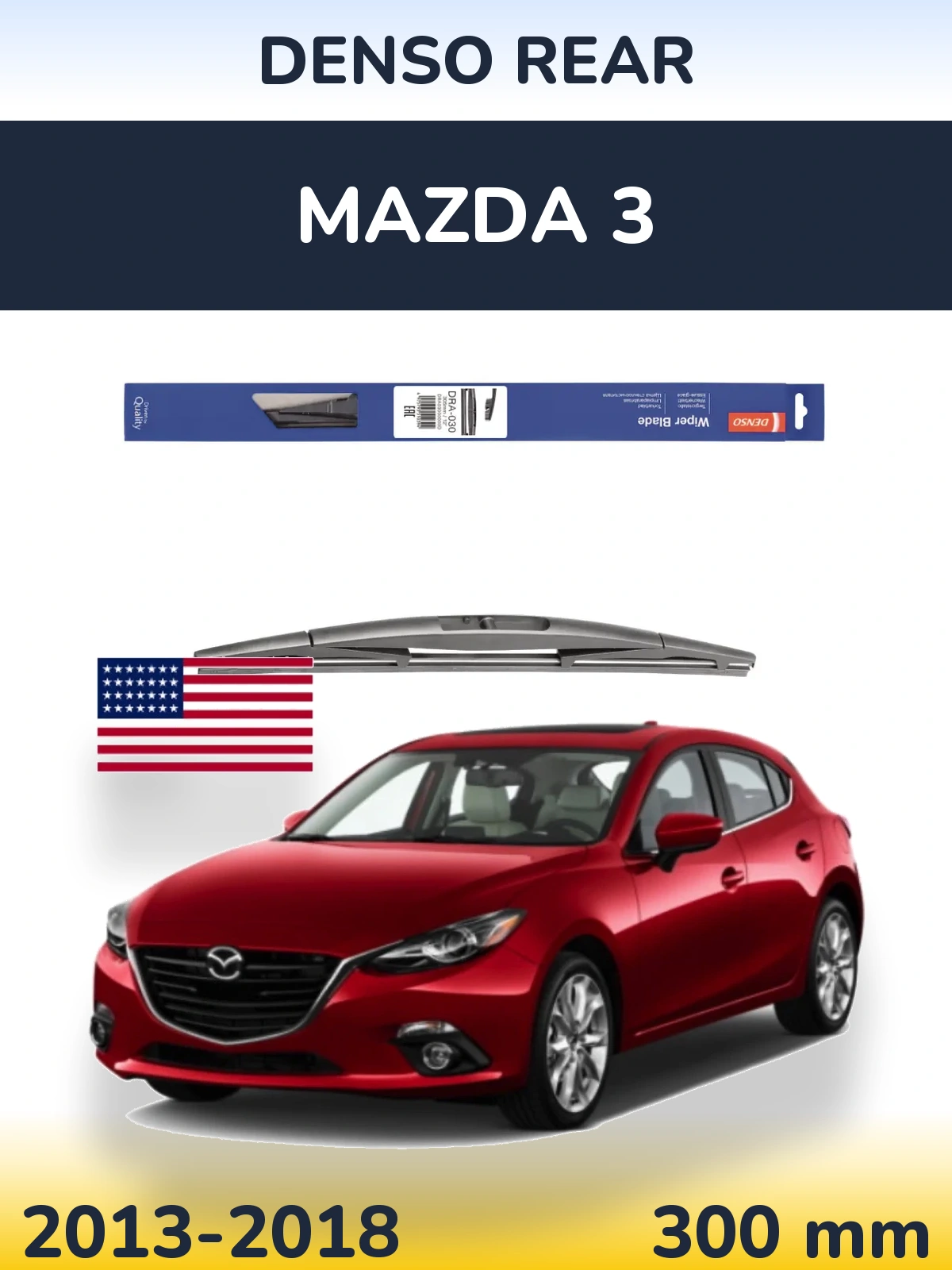 Tylna wycieraczka Denso Rear 300 mm do Mazda 3 2013-2018