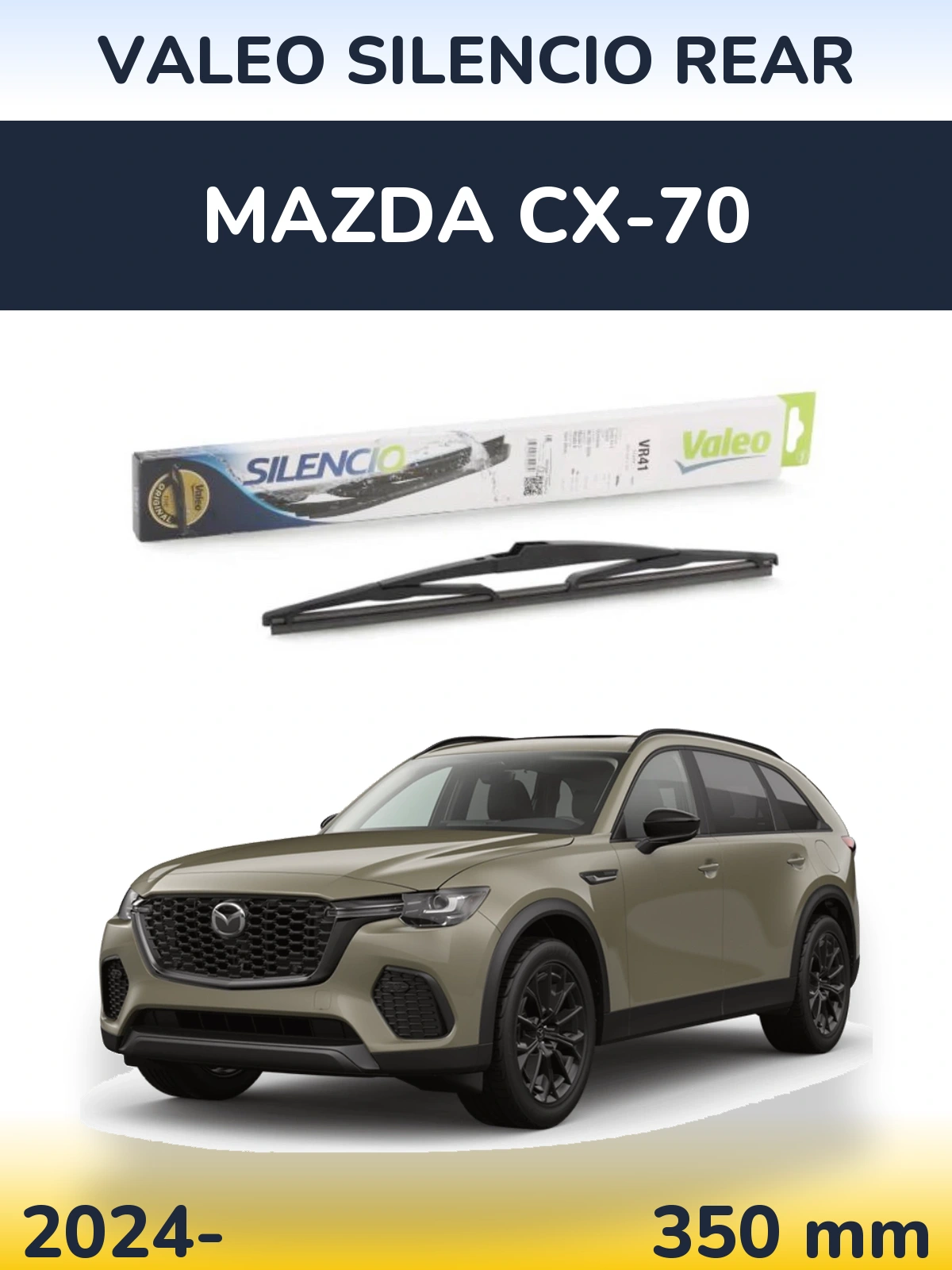 Tylna wycieraczka Valeo Silencio Rear 345 mm do Mazda CX-70 2024-2026