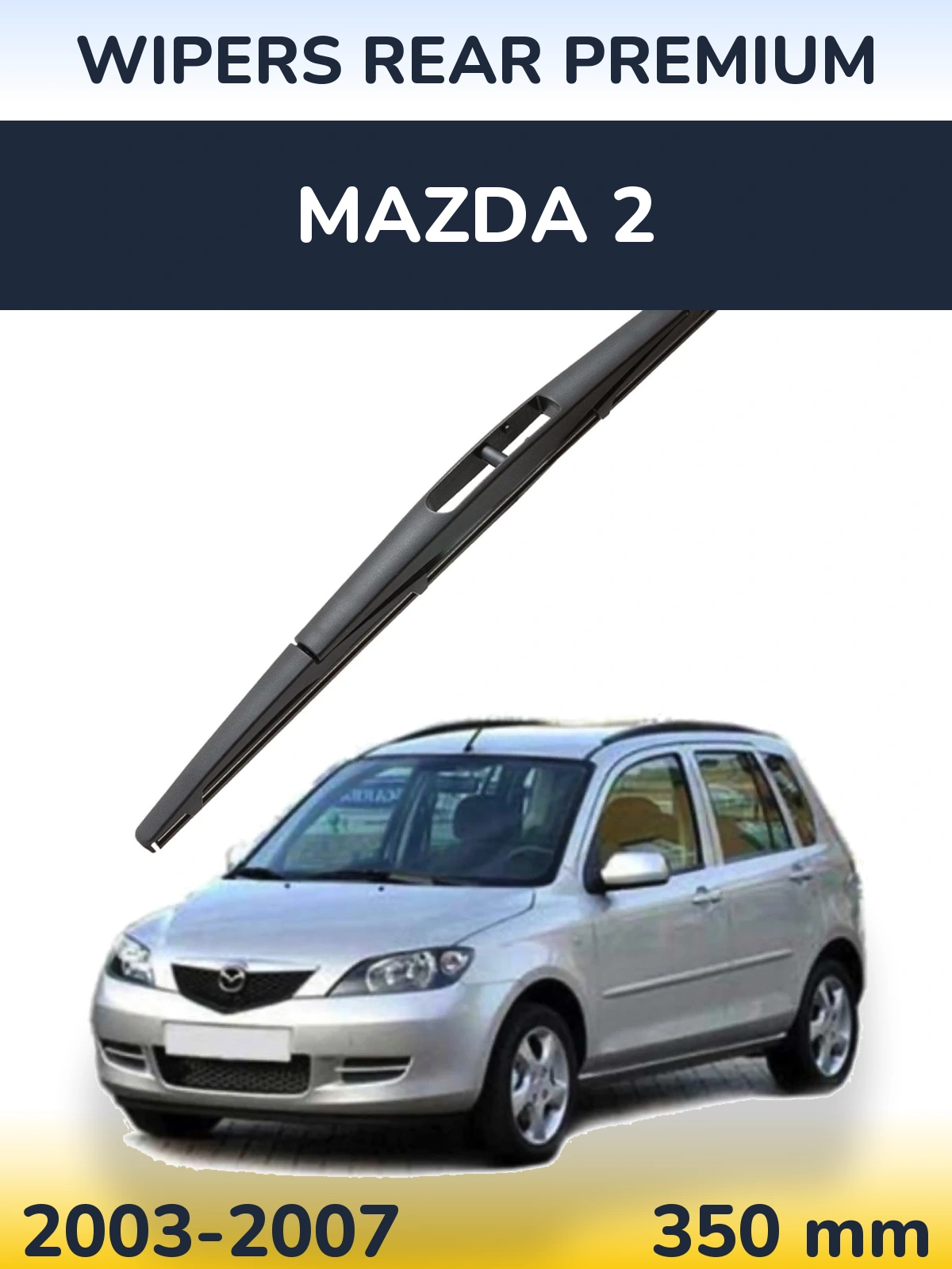 Tylna wycieraczka WIPERS REAR PREMIUM 350 mm do Mazda 2 2003-2007