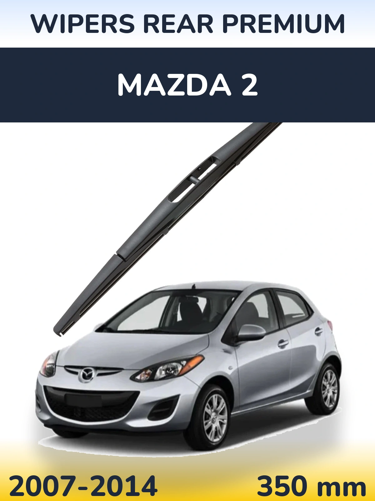 Rear wiper blade WIPERS REAR PREMIUM 350 mm for Mazda 2 2007-2014