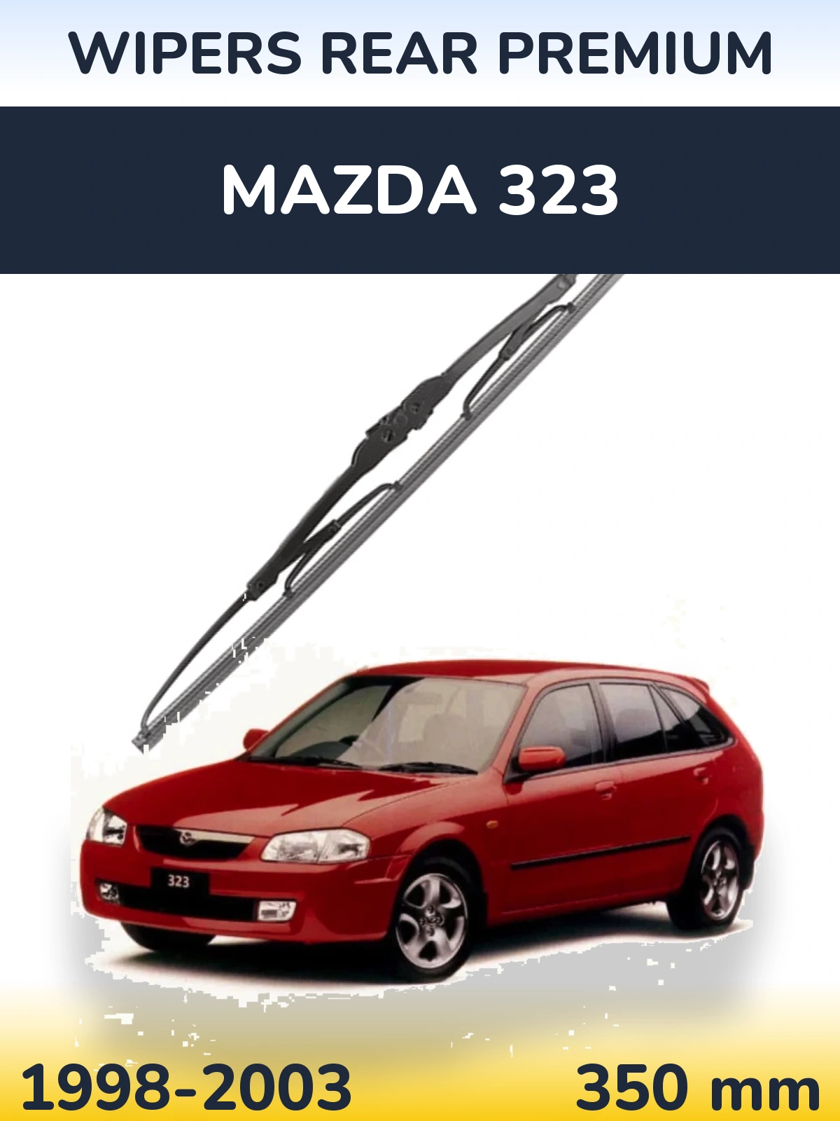 Tylna wycieraczka WIPERS REAR PREMIUM 350 mm do Mazda 323 1998-2003