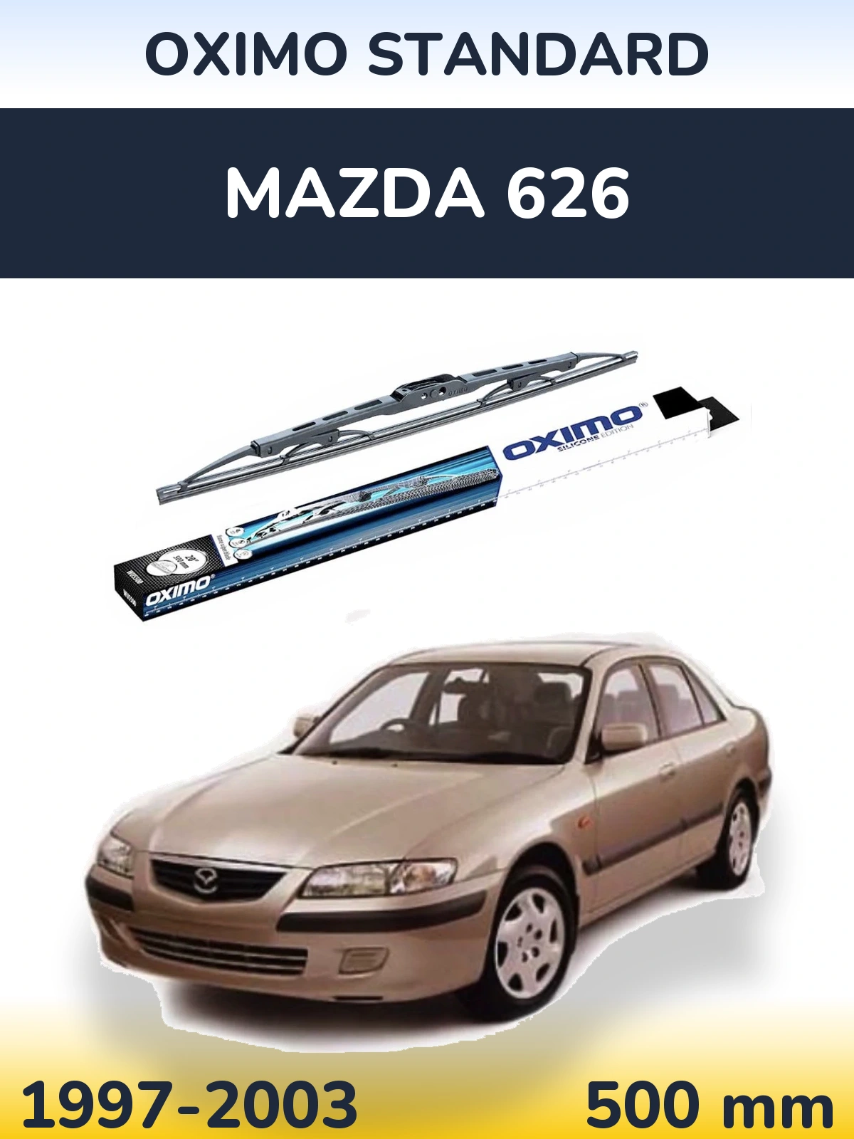 Rear wiper blade Oximo Standard 500 mm for Mazda 626 1997-2003