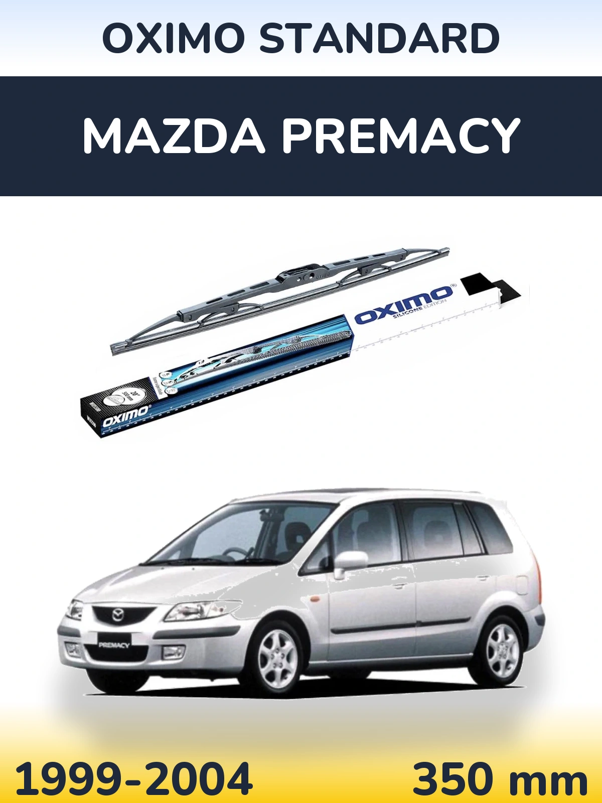 Tylna wycieraczka Oximo Standard 350 mm do Mazda Premacy 1999-2004