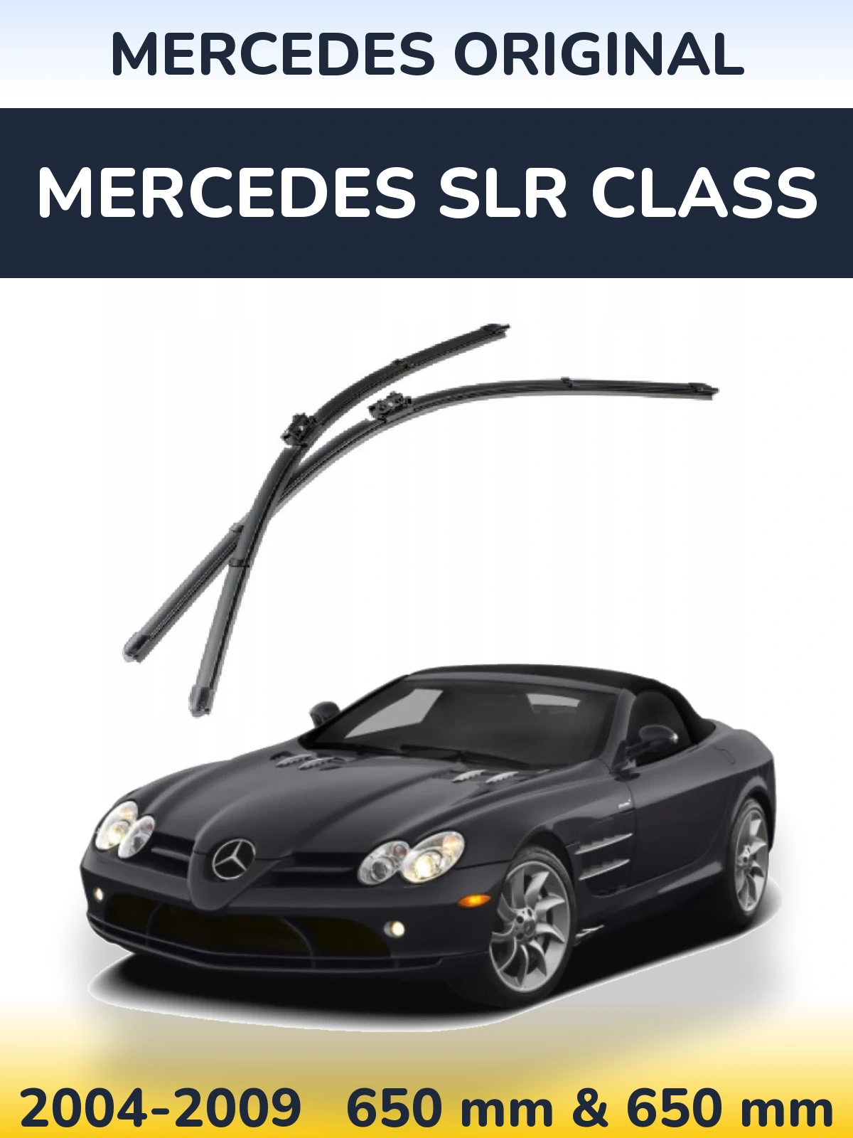 Комплект передних дворников Mercedes OEM Mercedes Original 650 & 650 мм для Mercedes SLR Class 2004-2009