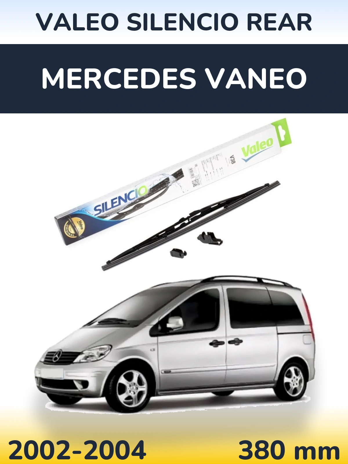 Tylna wycieraczka Valeo Silencio Rear 380 mm do Mercedes Vaneo 2002-2004