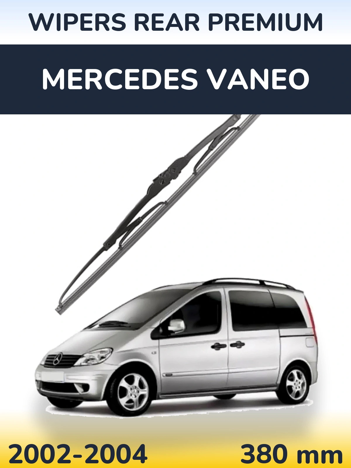 Tylna wycieraczka WIPERS REAR PREMIUM 380 mm do Mercedes Vaneo 2002-2004