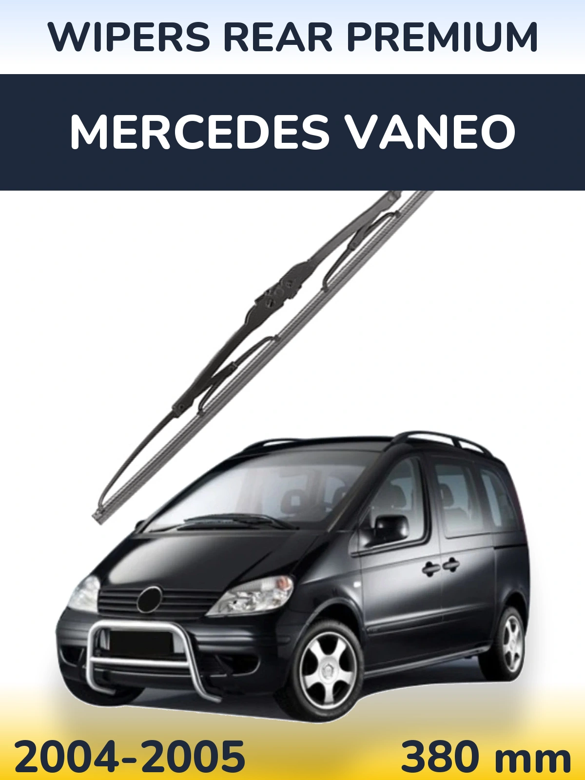 Tylna wycieraczka WIPERS REAR PREMIUM 380 mm do Mercedes Vaneo 2004-2005