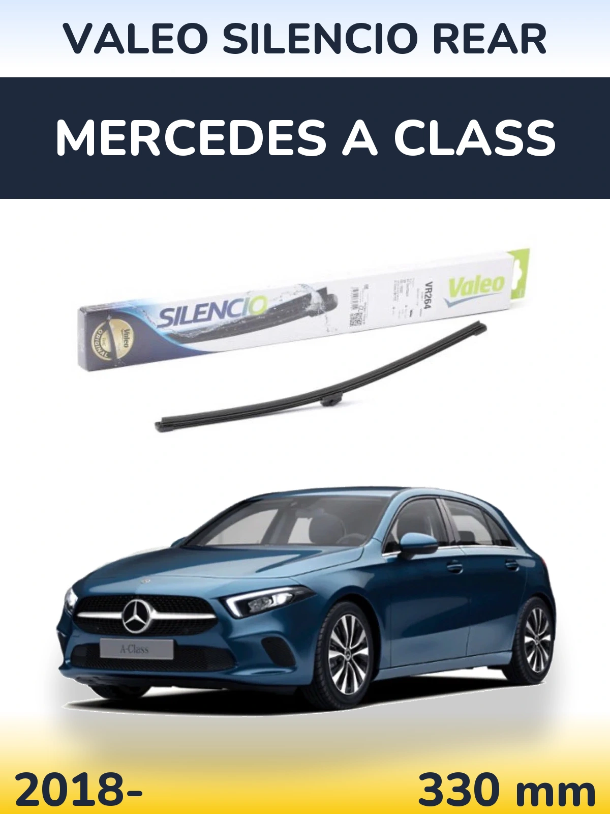 Rear wiper blade Valeo Silencio Rear 320 mm for Mercedes A Class 2018-2026
