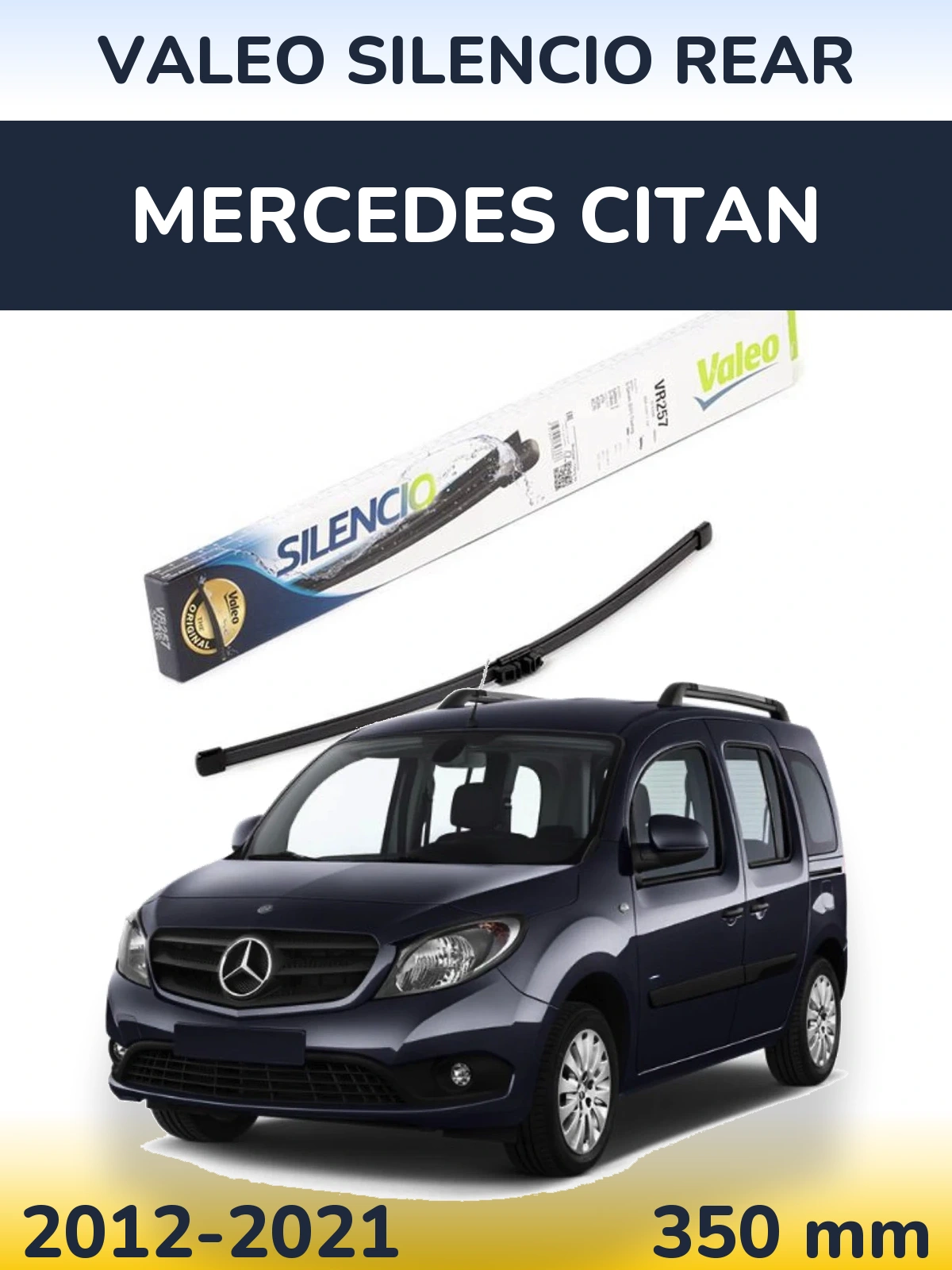 Задний дворник Valeo Silencio Rear 350 мм для Mercedes Citan 2012-2021