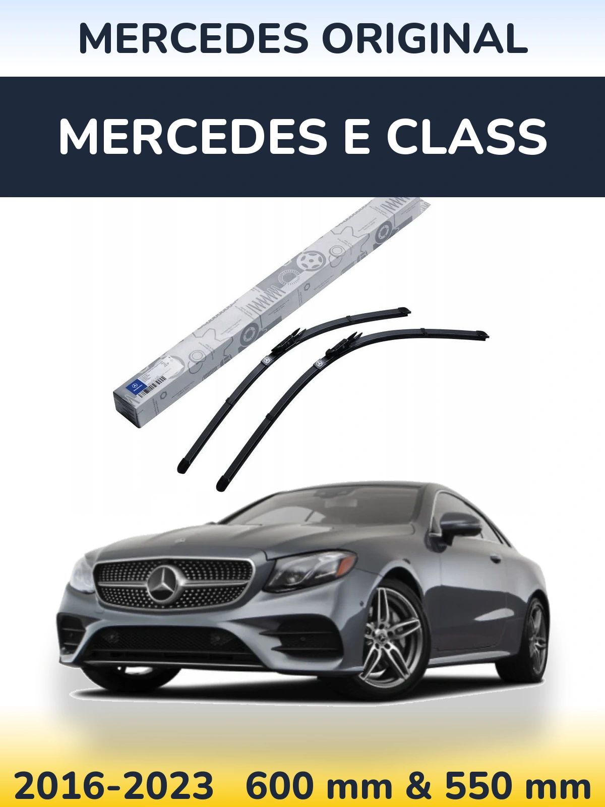 Комплект передних дворников Mercedes OEM Mercedes Original 600 & 550 мм для Mercedes E Class 2016-2023