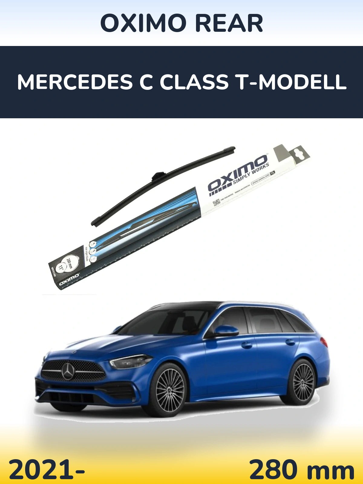 Tylna wycieraczka Oximo Rear 280 mm do Mercedes Klasa C T-Modell 2021-2026