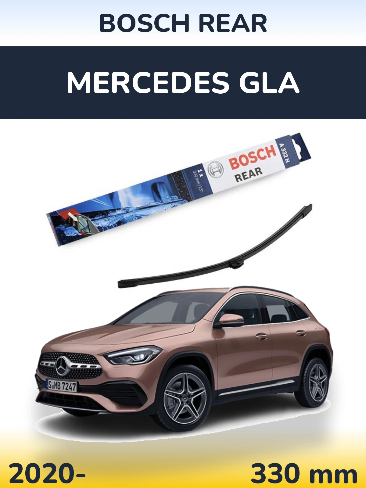 Tylna wycieraczka BOSCH Rear 330 mm do Mercedes GLA 2020-2026